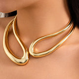 Irina – Colier asimetric cu design sculptural