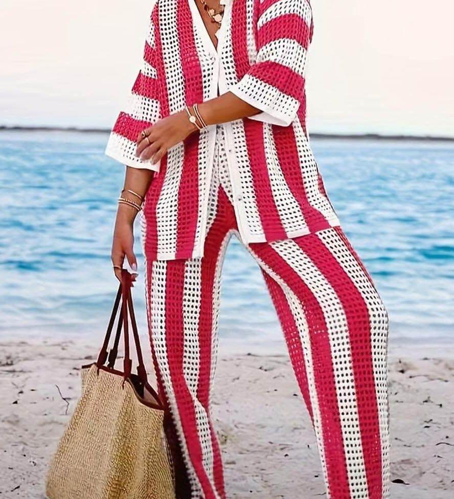 Amelia | Set Rayat Elegant și Confortabil