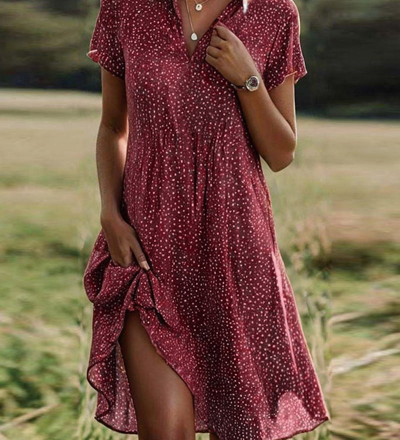 Yara™ | Rochie Vaporoasă cu Puncte