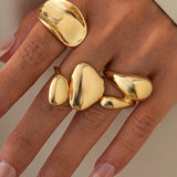 Isabela – Set de inele cu forme neregulate