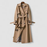 Jualita – Trench de Damă Clasic Elegant cu Curea în Talie