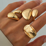 Isabela – Set de inele cu forme neregulate