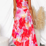 Vina – Rochie de Damă Asimetrică cu Un Umăr Elegant