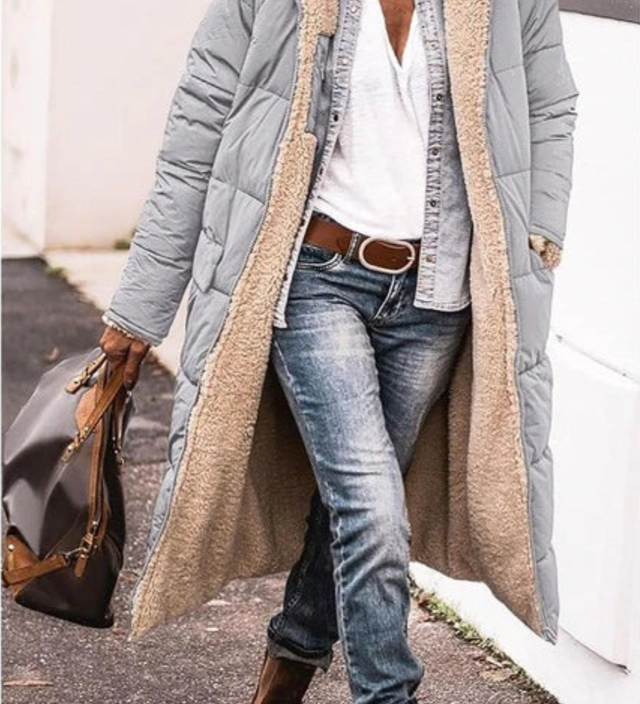 Lena – Palton de Damă Elegant Lung Reversibil