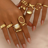 Mara – Set de inele cu design geometric