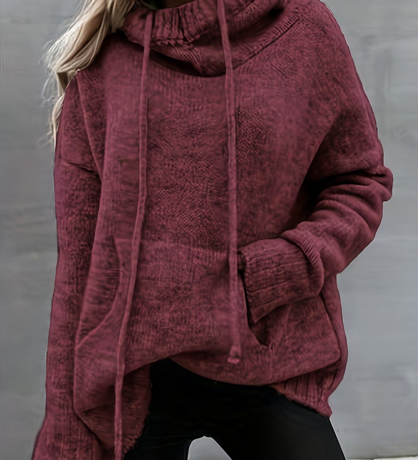 ZELINA | Pulover cu Mâneci Lungi și Buzunar