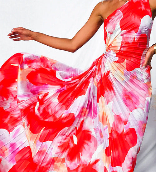 Vina – Rochie de Damă Asimetrică cu Un Umăr Elegant