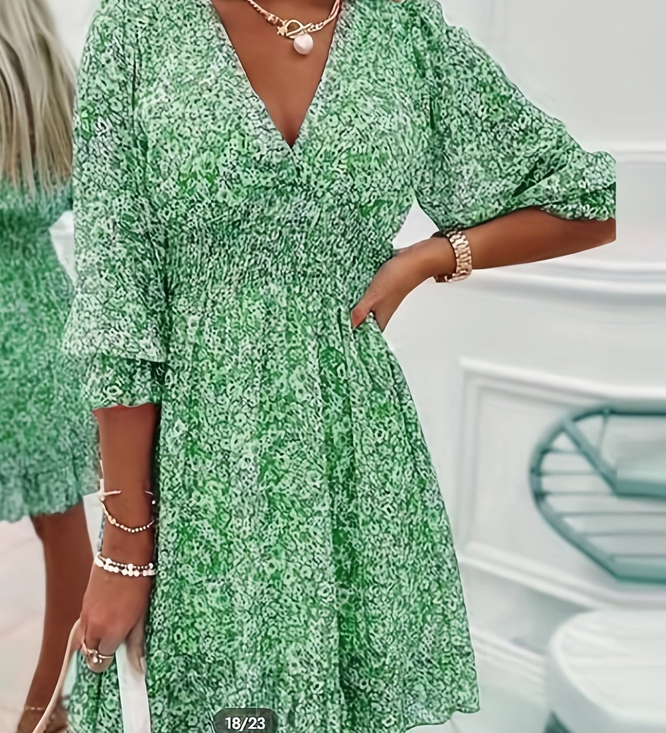 Alina – Rochie de Damă cu Volane la Mâneci Elegantă și Feminina