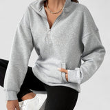 Sabine - Pulover cu fermoar la jumătate