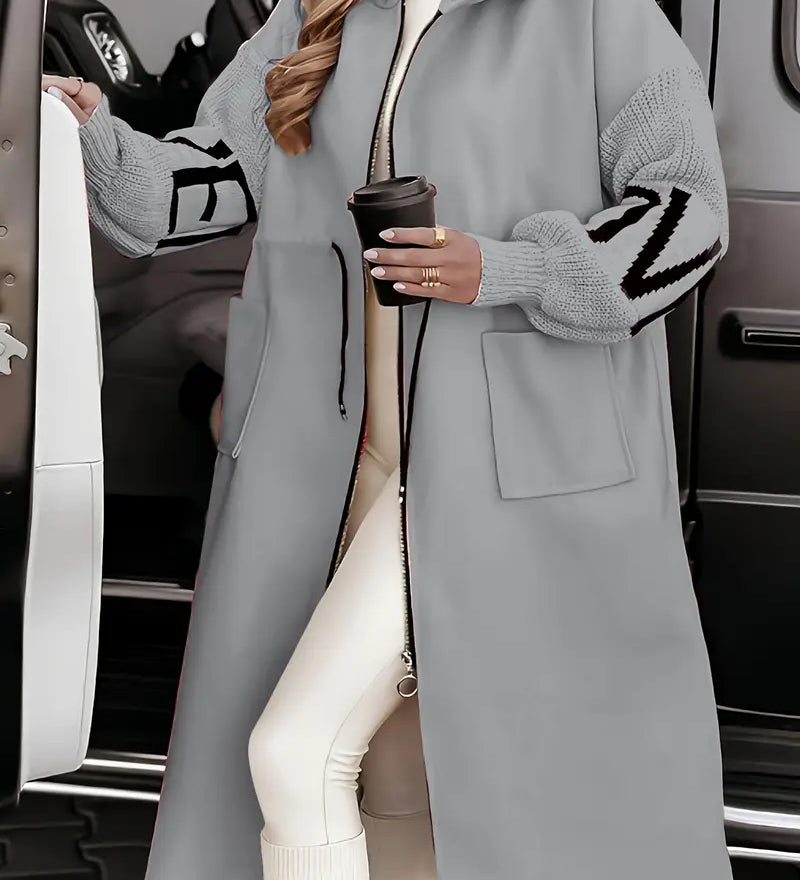 Rosana – Palton de Damă Elegant cu Glugă