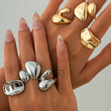 Isabela – Set de inele cu forme neregulate