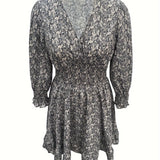 Alina – Rochie de Damă cu Volane la Mâneci Elegantă și Feminina