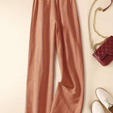 Tina - Pantaloni Relaxați din In