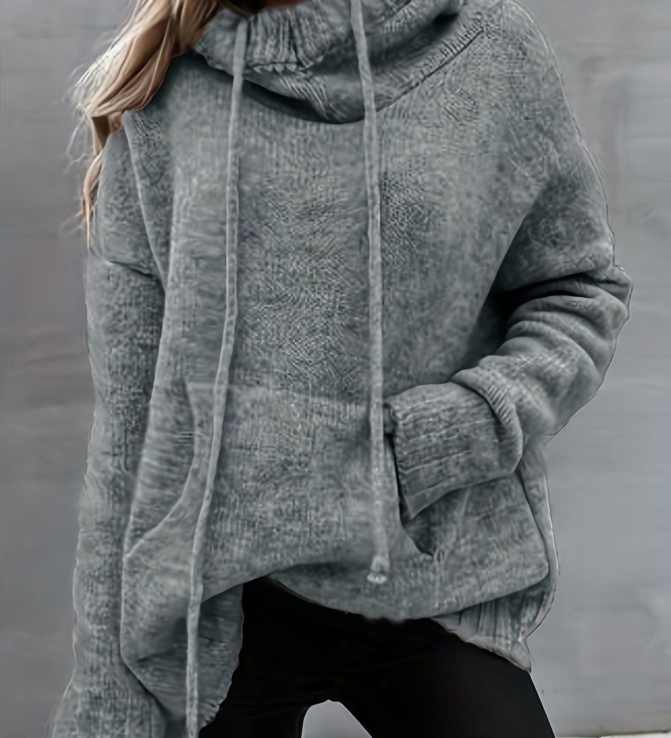 ZELINA | Pulover cu Mâneci Lungi și Buzunar