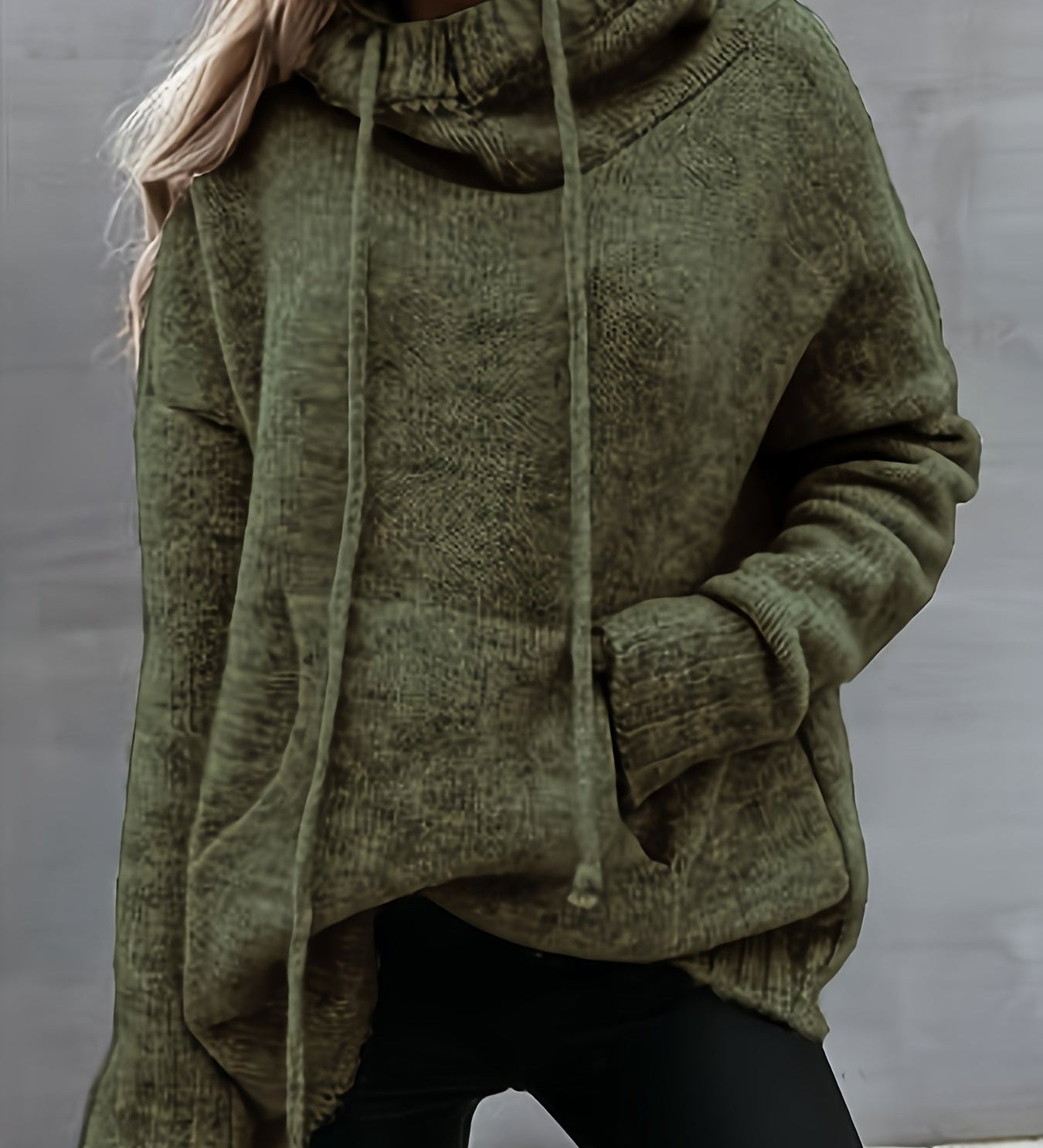 ZELINA | Pulover cu Mâneci Lungi și Buzunar