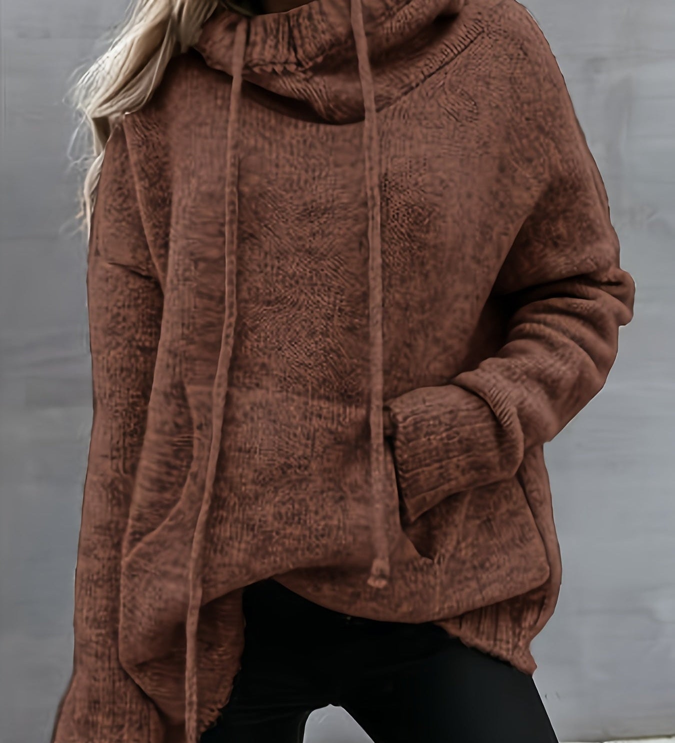 ZELINA | Pulover cu Mâneci Lungi și Buzunar