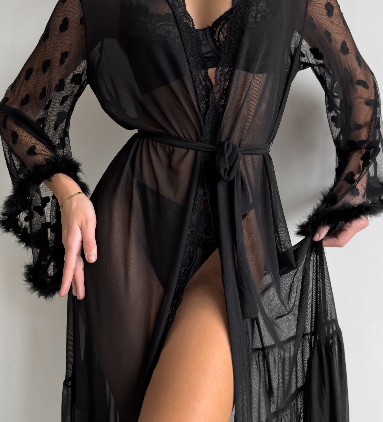 Keira™ | Kimono din Dantelă Transparentă