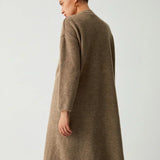 Cardigan lung din trei piese cu pantaloni casual