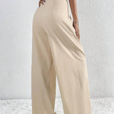 Pantaloni Largi Plisați Stil Old Money