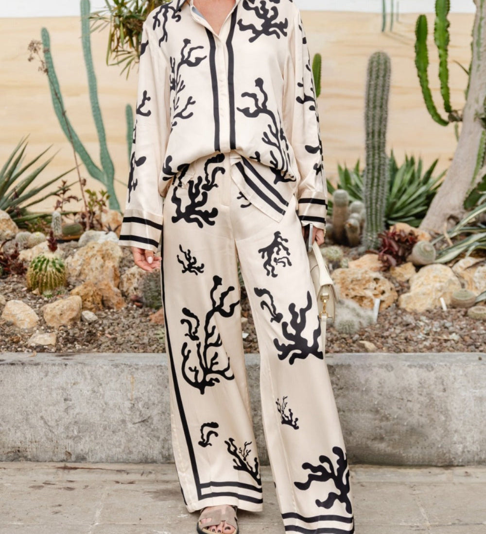 Emma | Set de pijamale din mătase elegant