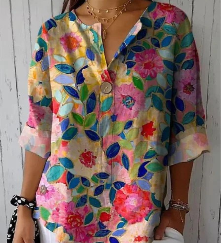 Arlene | Bluză elegantă cu imprimeu floral