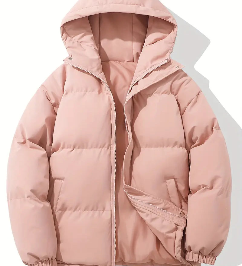 Anna – Jachetă de Damă Matlasată cu Glugă și Căptușeală Termică