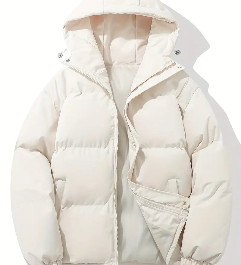 Anna – Jachetă de Damă Matlasată cu Glugă și Căptușeală Termică