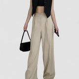 Pantaloni Largi Casual cu Buzunare