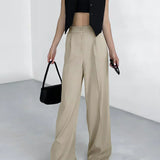 Pantaloni Largi Casual cu Buzunare