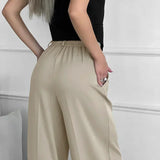 Pantaloni Largi Casual cu Buzunare