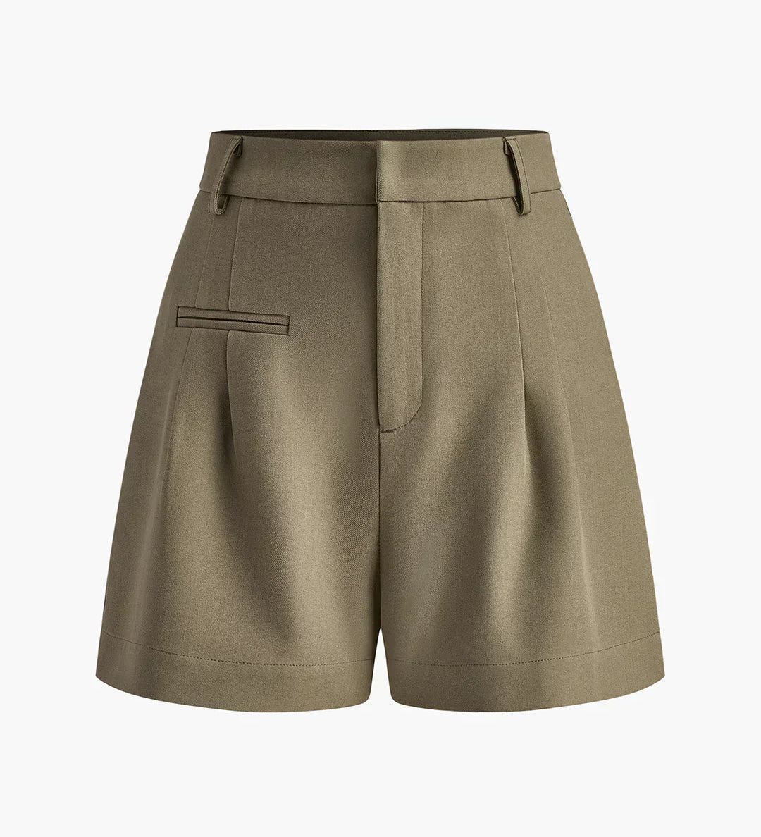 Shorturi Semi-Transparente cu Talie Medie Fără Curea