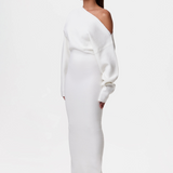 Rosalie – Rochie Maxi Fără Bretele Tricot Elegantă de Damă