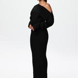 Rosalie – Rochie Maxi Fără Bretele Tricot Elegantă de Damă