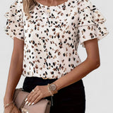 Regina – Bluză de Damă Elegantă cu Volane și Croială Lejeră