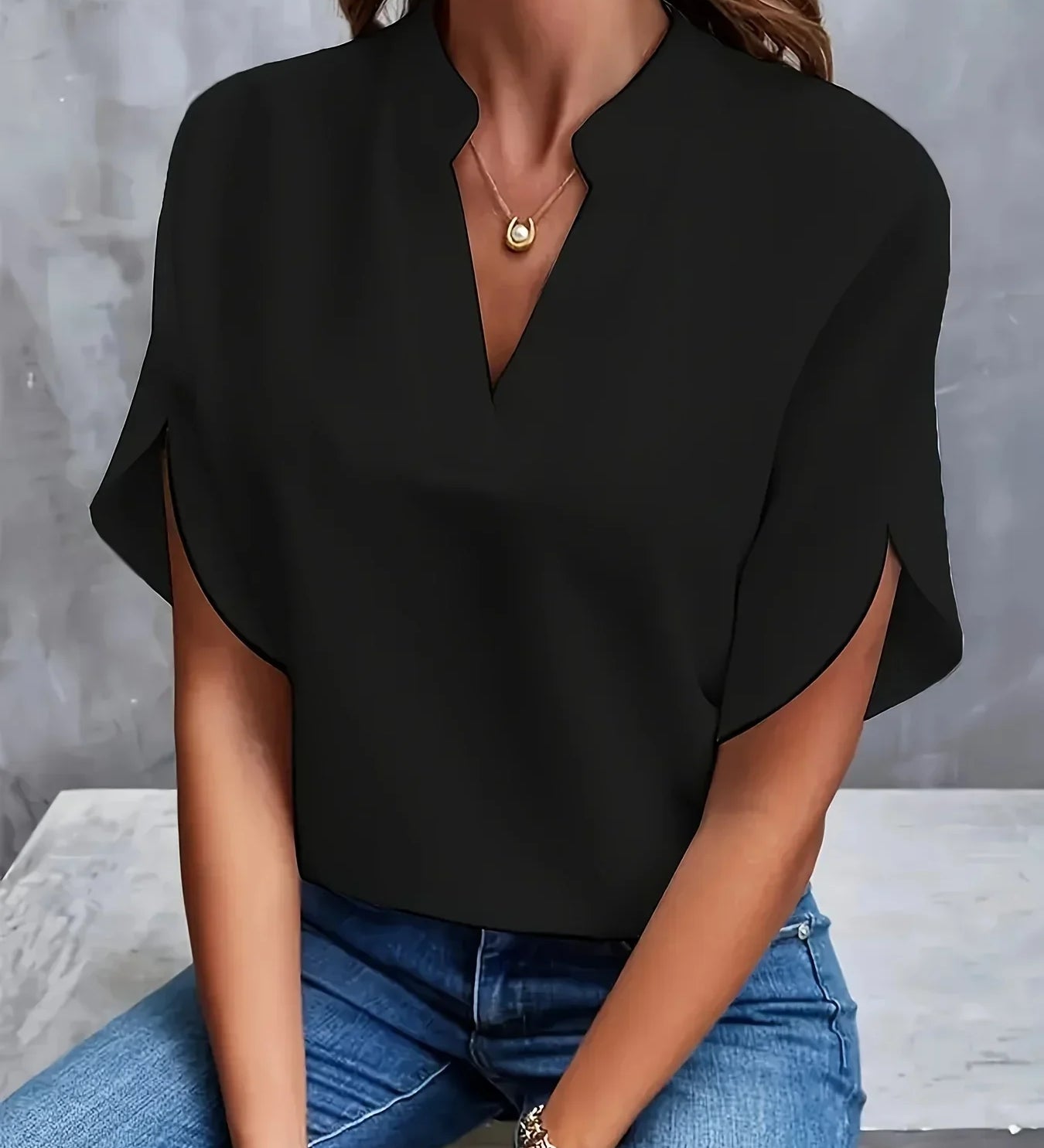 Thalia | Bluză Elegantă cu Design Distins