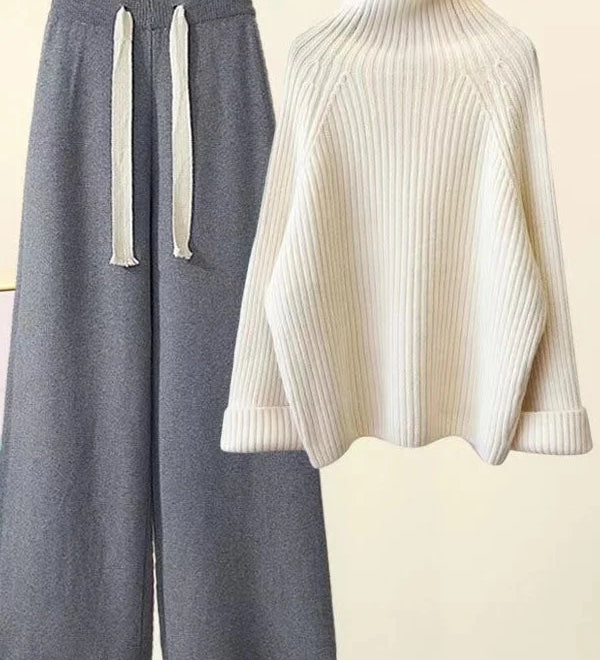 CHERYL - SET DE ÎMBRĂCĂMINTE TRICOTAT PENTRU TOAMNĂ IARNĂ