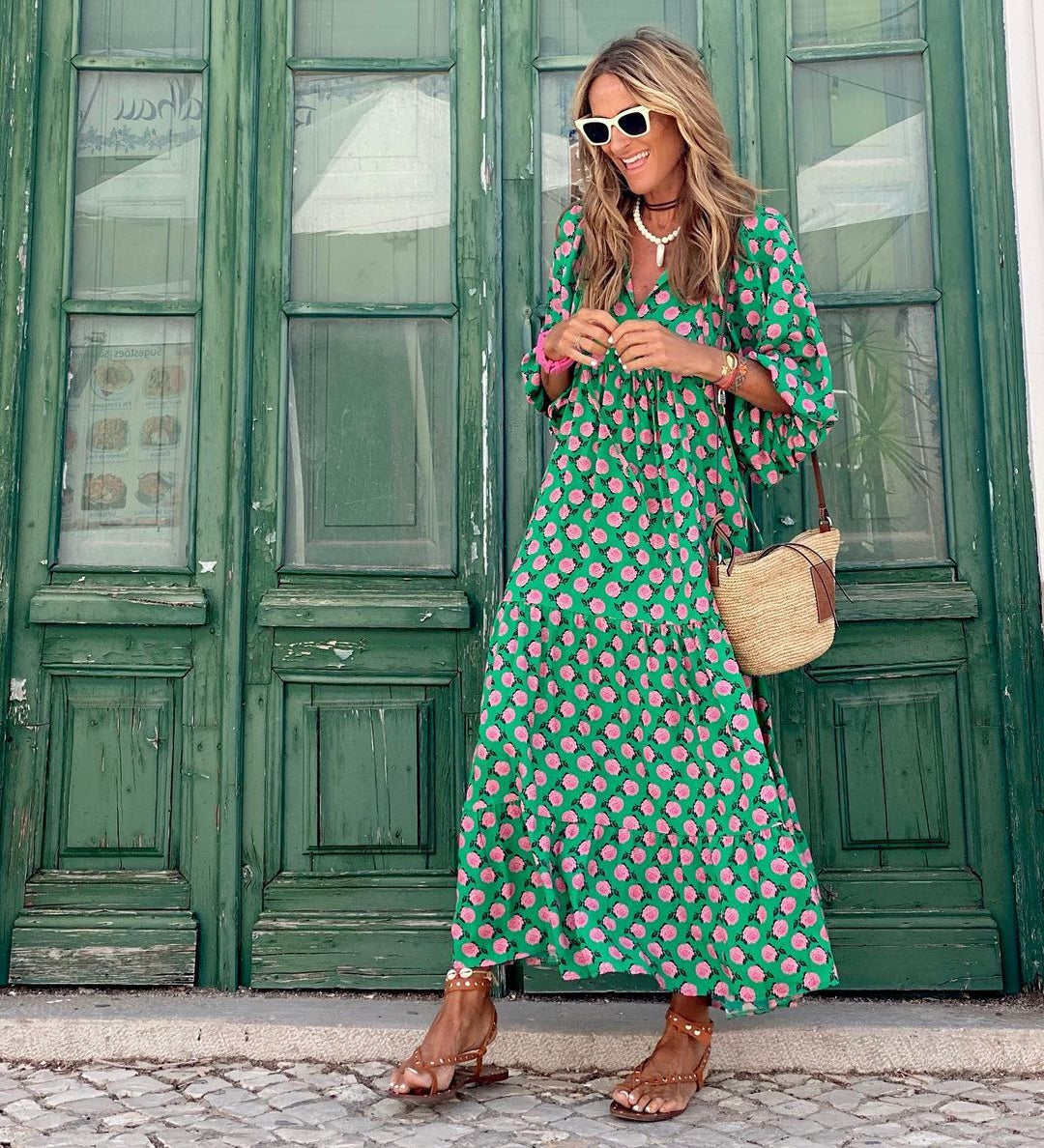 Sylvie – Rochie de Damă Lungă Boho Elegantă