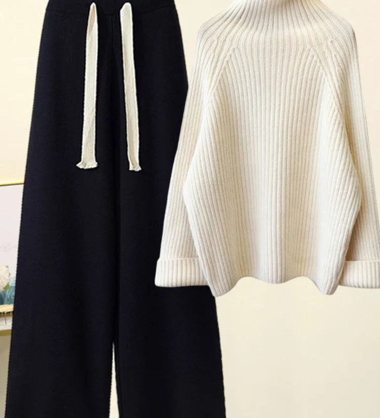 CHERYL - SET DE ÎMBRĂCĂMINTE TRICOTAT PENTRU TOAMNĂ IARNĂ