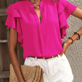 Amira | Bluză elegantă cu mâneci flutură