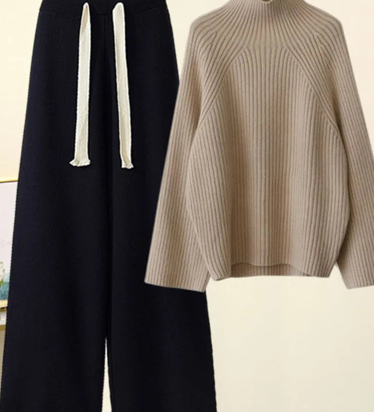 CHERYL - SET DE ÎMBRĂCĂMINTE TRICOTAT PENTRU TOAMNĂ IARNĂ