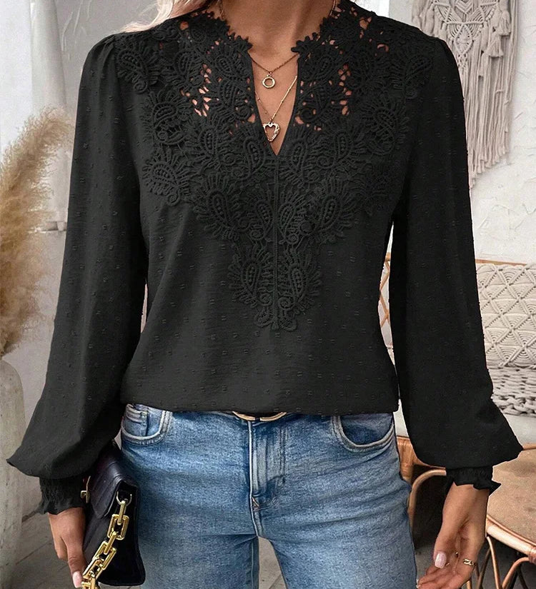 Charlene | Bluză elegantă cu detalii decorative