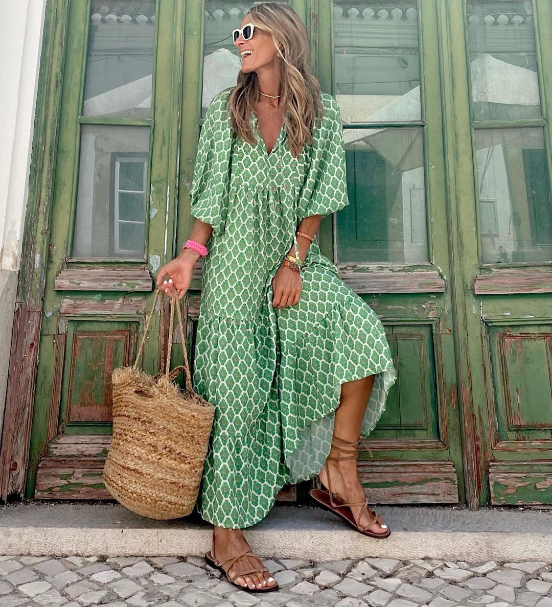 Sylvie – Rochie de Damă Lungă Boho Elegantă