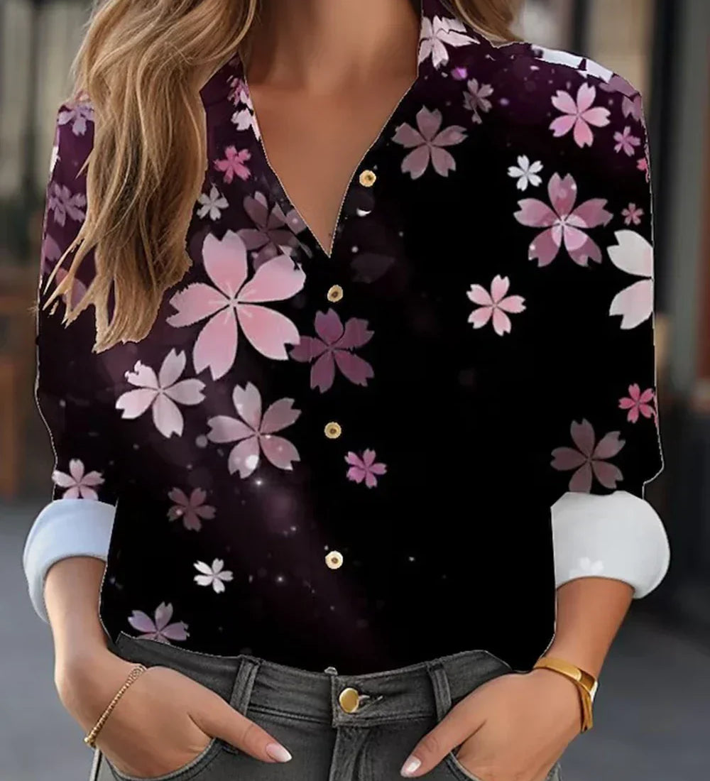 Regine | Bluză elegantă cu imprimeu floral