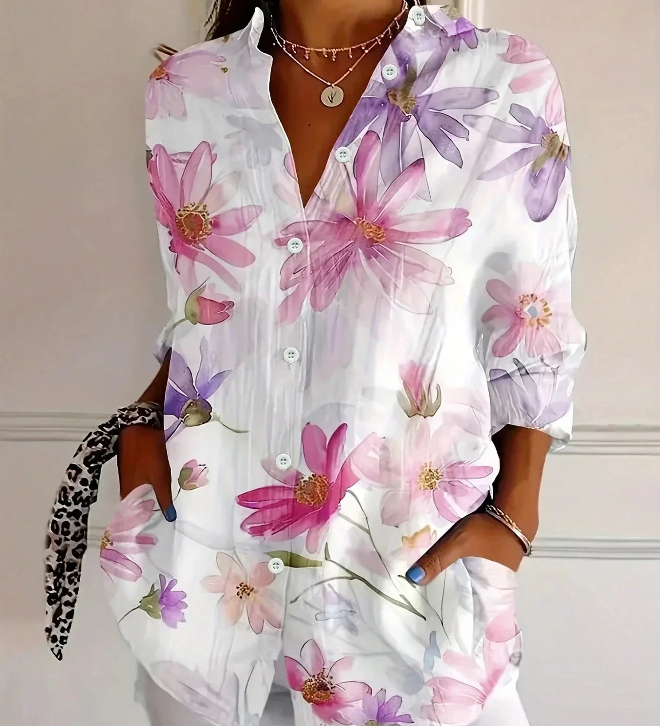 Annika | Bluză vibrantă cu imprimeu jucăuș