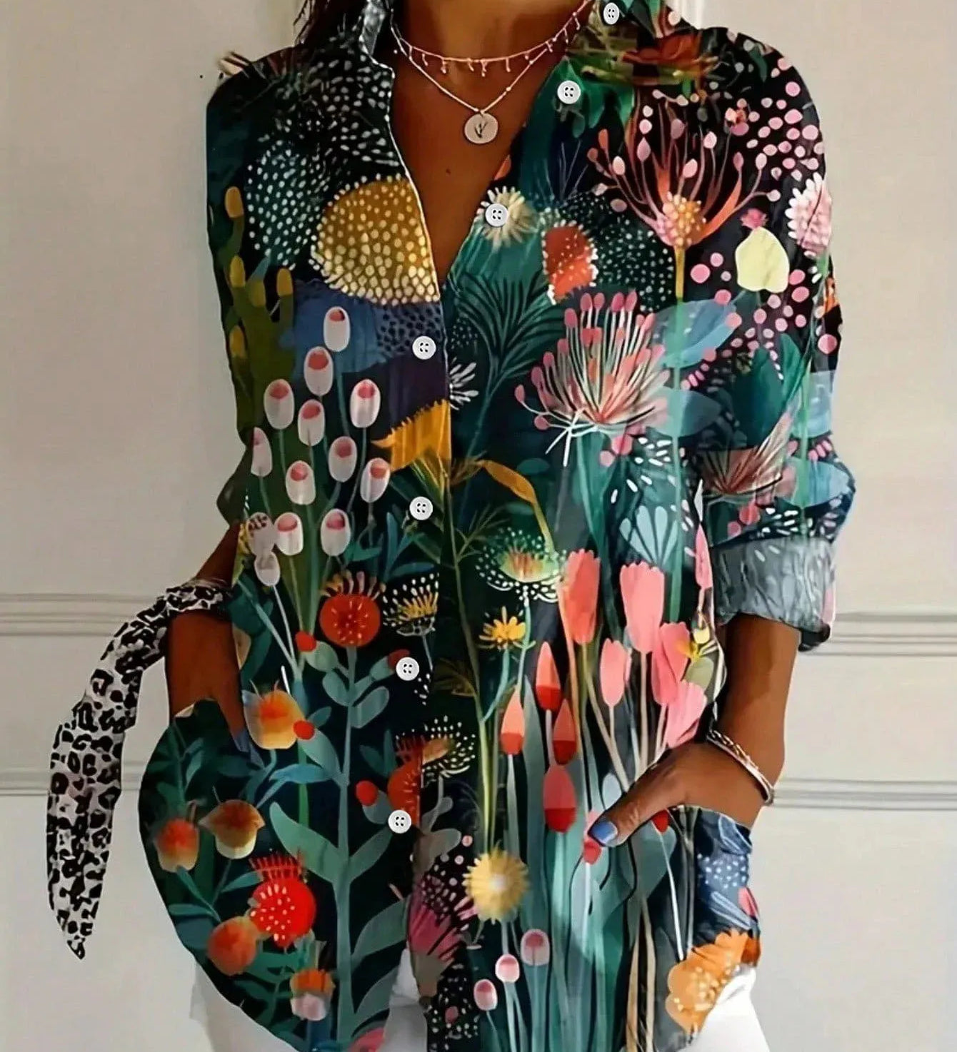 Annika | Bluză vibrantă cu imprimeu jucăuș