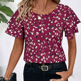 Regina | Bluză elegantă cu volane amuzante