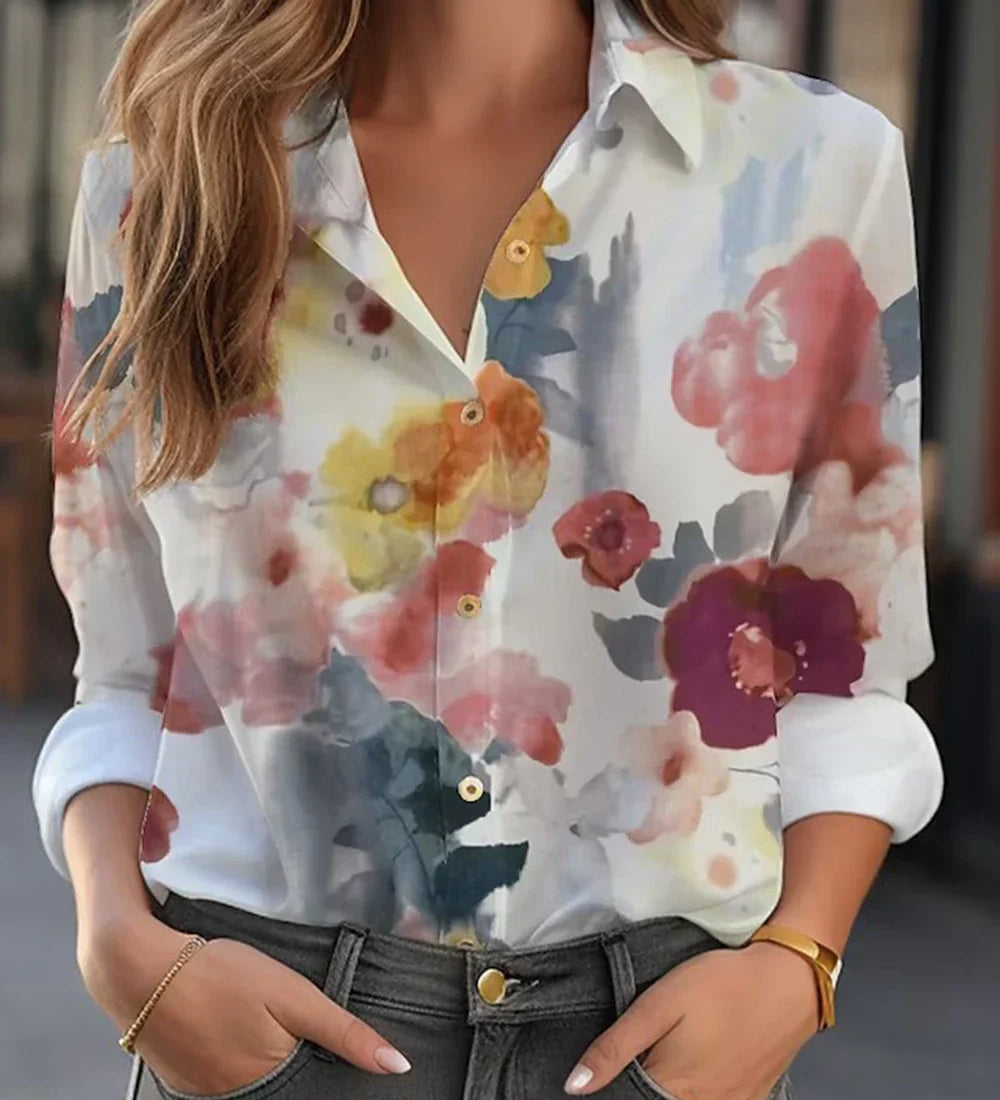 Regine | Bluză elegantă cu imprimeu floral