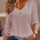 "Maybelle | Bluză elegantă cu decolteu în V" can be rewritten as: "Maybelle | Bluză sofisticată cu decolteu în V".