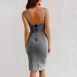 Amalia™ | Rochie din denim ajustată