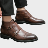 Parker | Pantofi din piele sintetică cu curea dublă monk strap